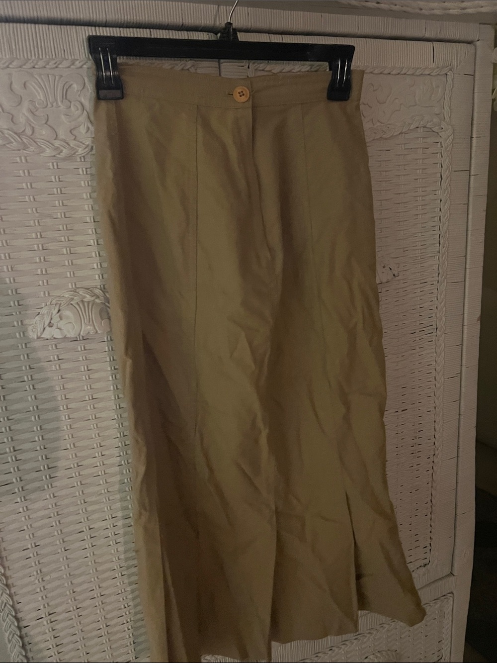 Classic Beige Women's Midi Skirt